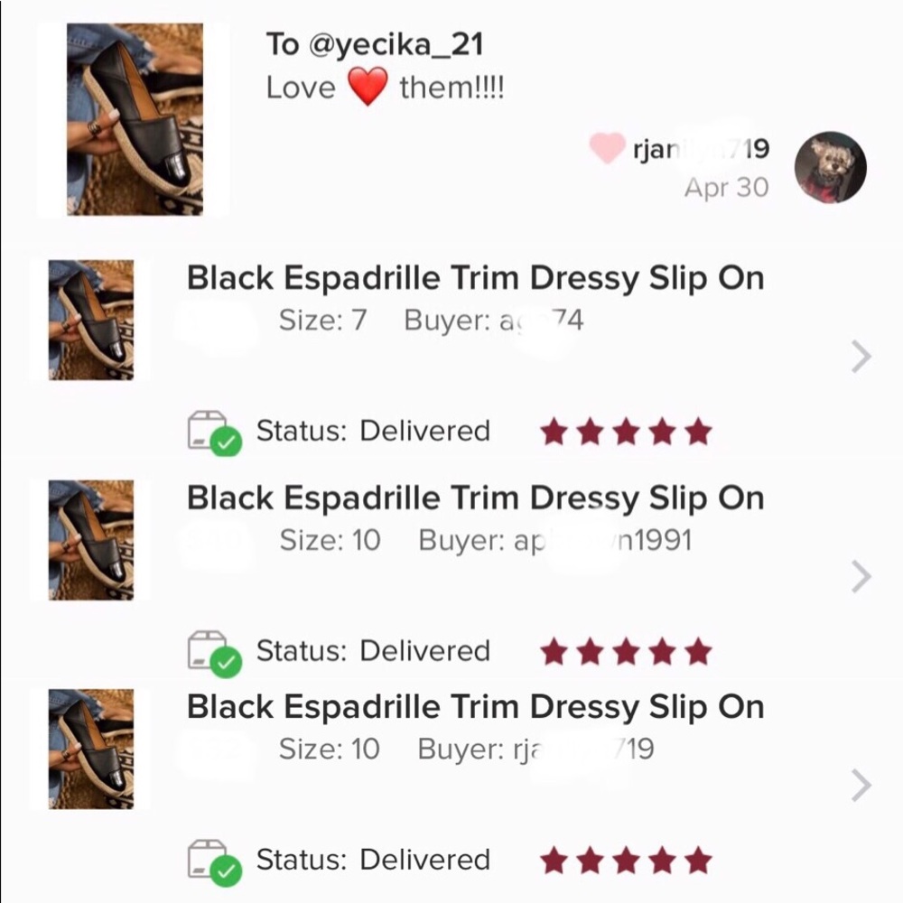 Black Espadrille Trim Dressy Slip On - Picture 6 of 9